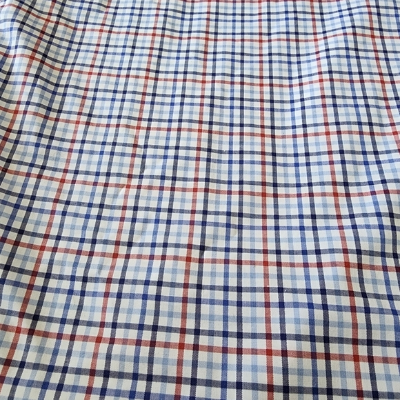 Lauren Ralph Lauren Shirt Mens Tall Fit Supima Cotton 17  36/37 Check Plaid - Picture 7 of 12